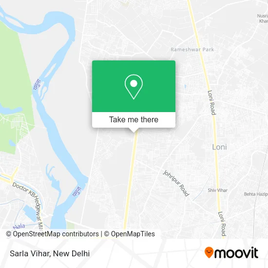 Sarla Vihar map