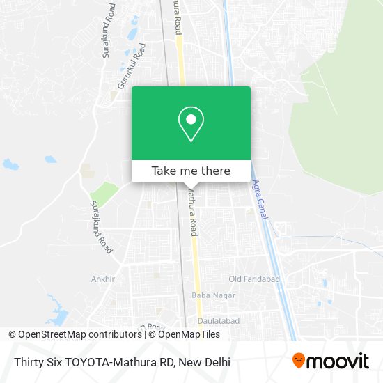 Thirty Six TOYOTA-Mathura RD map