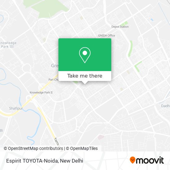 Espirit TOYOTA-Noida map