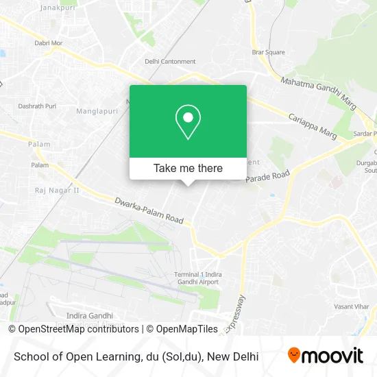 School of Open Learning, du (Sol,du) map