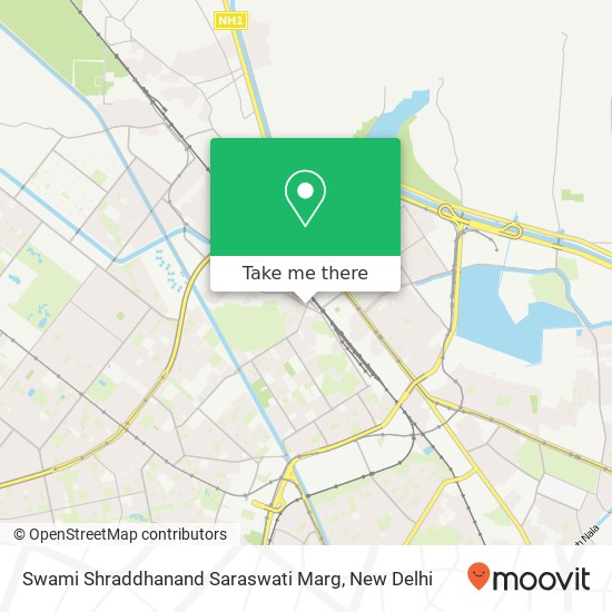 Swami Shraddhanand Saraswati Marg map