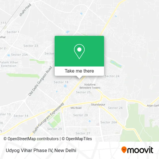 Udyog Vihar Phase IV map