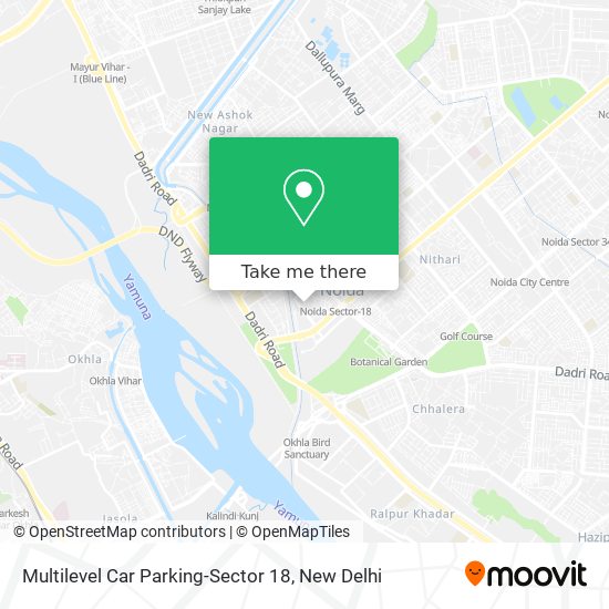Multilevel Car Parking-Sector 18 map