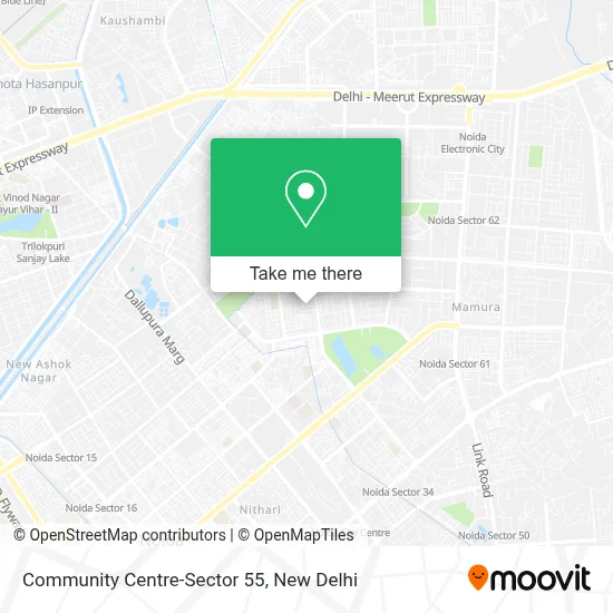 Community Centre-Sector 55 map