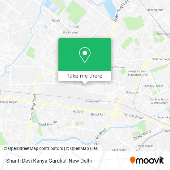 How to get to Shanti Devi Kanya Gurukul in Delhi by Bus, Metro or Train?