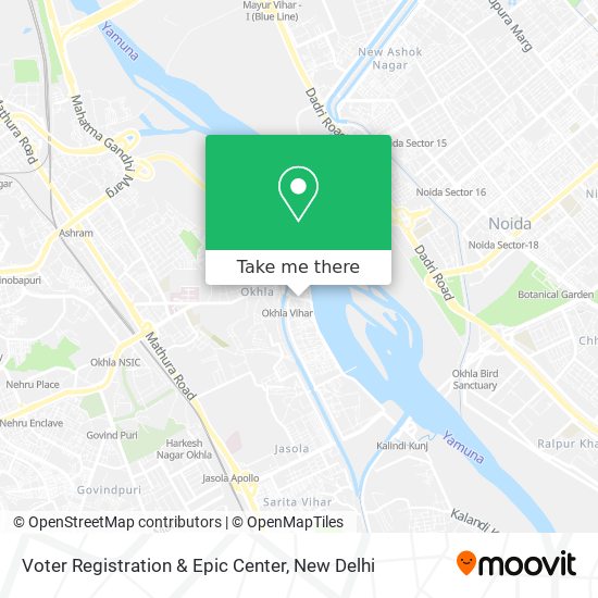 Voter Registration & Epic Center map