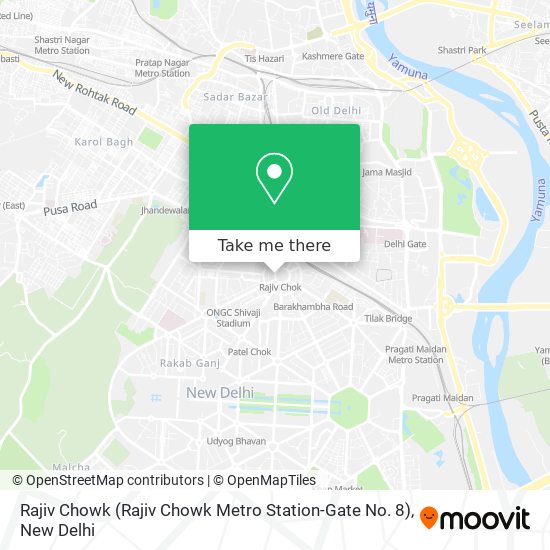 Rajiv Chowk (Rajiv Chowk Metro Station-Gate No. 8) map