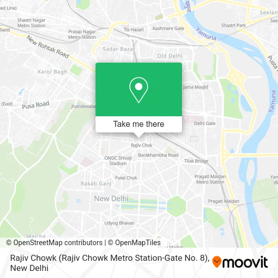 Rajiv Chowk (Rajiv Chowk Metro Station-Gate No. 8) map