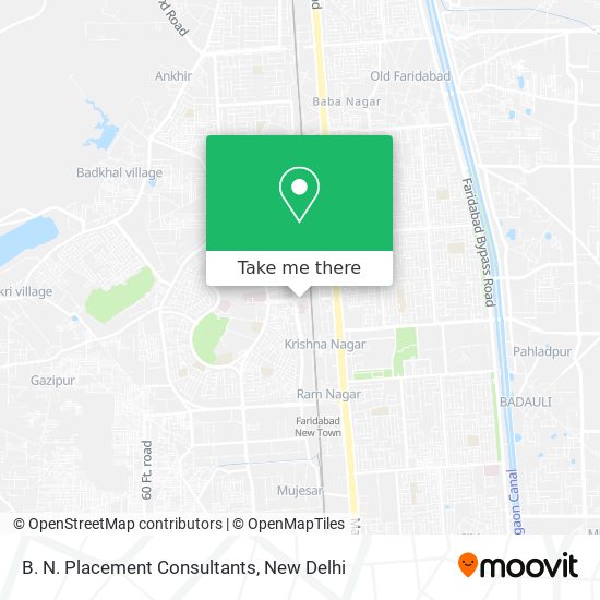 B. N. Placement Consultants map