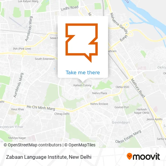Zabaan Language Institute map