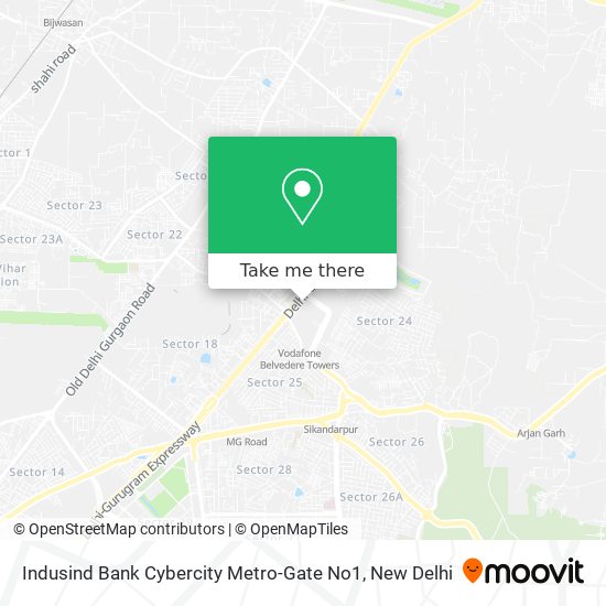 Indusind Bank Cybercity Metro-Gate No1 map