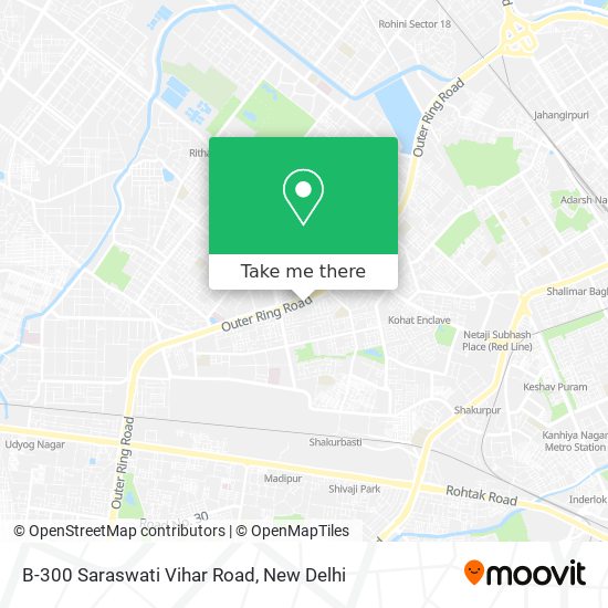 B-300 Saraswati Vihar Road map
