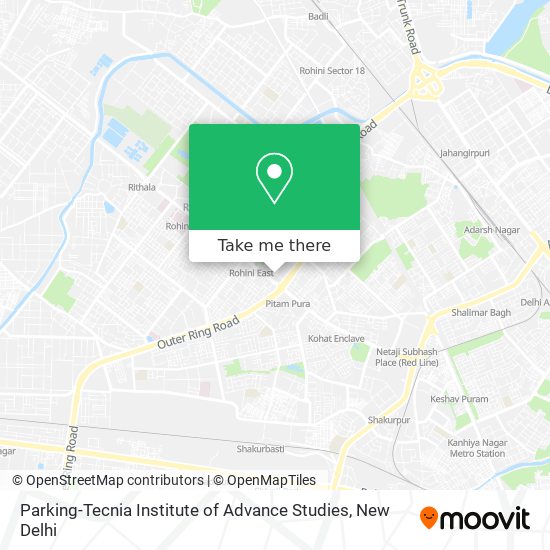 Parking-Tecnia Institute of Advance Studies map