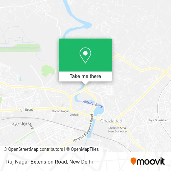Raj Nagar Extension Road map