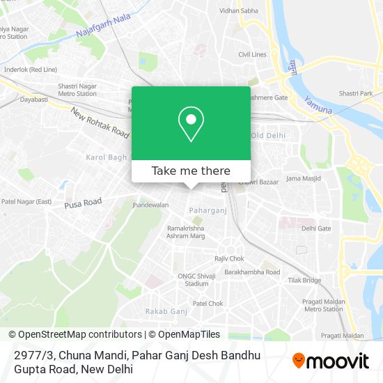 2977 / 3, Chuna Mandi, Pahar Ganj Desh Bandhu Gupta Road map