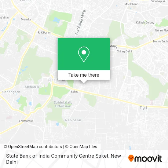 State Bank of India-Community Centre Saket map
