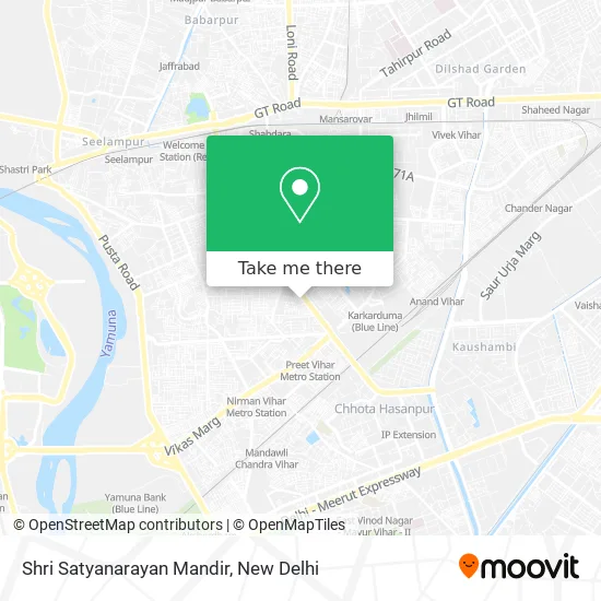 Shri Satyanarayan Mandir map