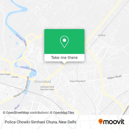 Police Chowki-Simhani Chuna map