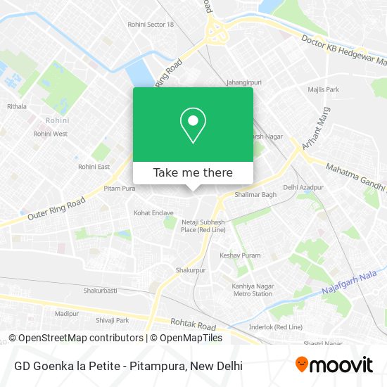 GD Goenka la Petite - Pitampura map