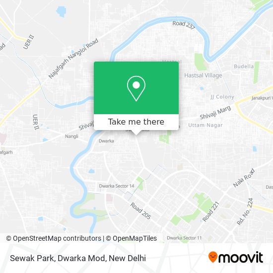 Sewak Park, Dwarka Mod map