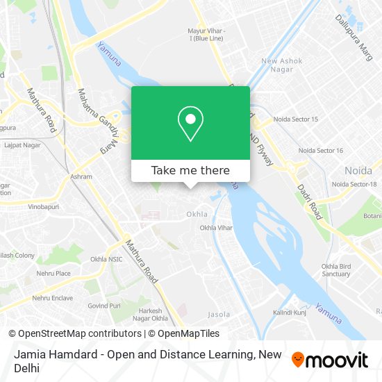Jamia Hamdard - Open and Distance Learning map
