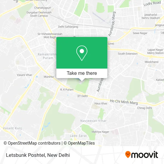 Letsbunk Poshtel map