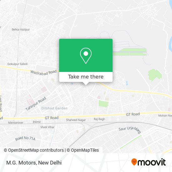 M.G. Motors map