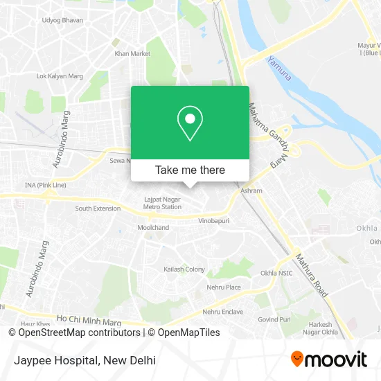 Jaypee Hospital map