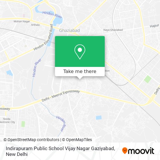 Indirapuram Public School Vijay Nagar Gaziyabad map