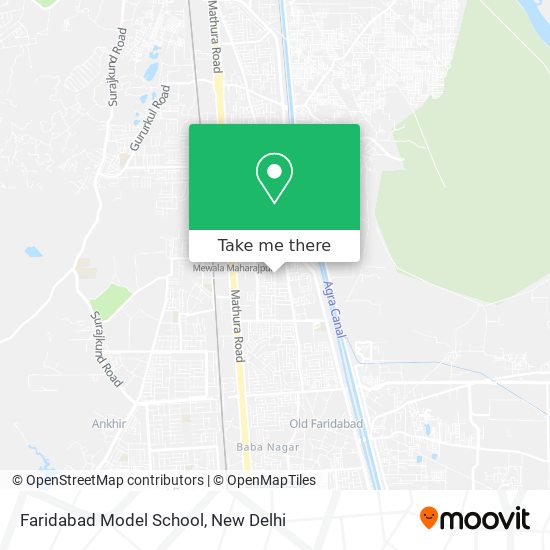 Faridabad Model School map