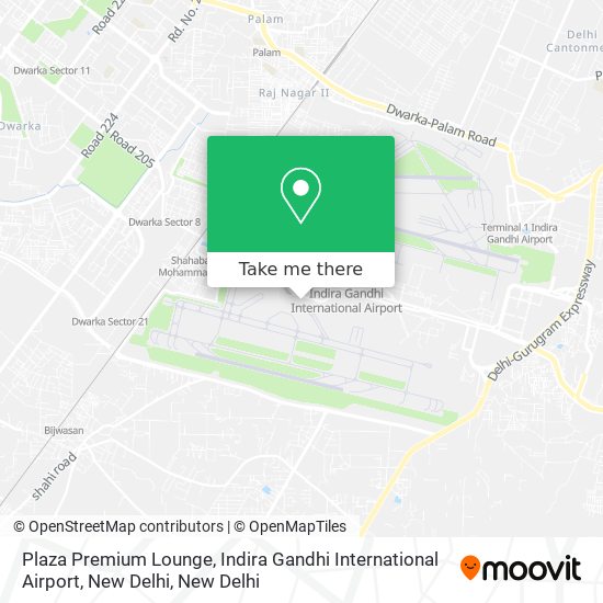 Plaza Premium Lounge, Indira Gandhi International Airport, New Delhi map
