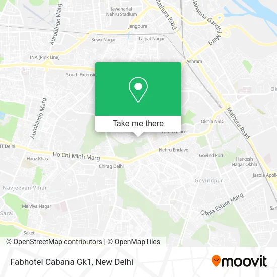 Fabhotel Cabana Gk1 map