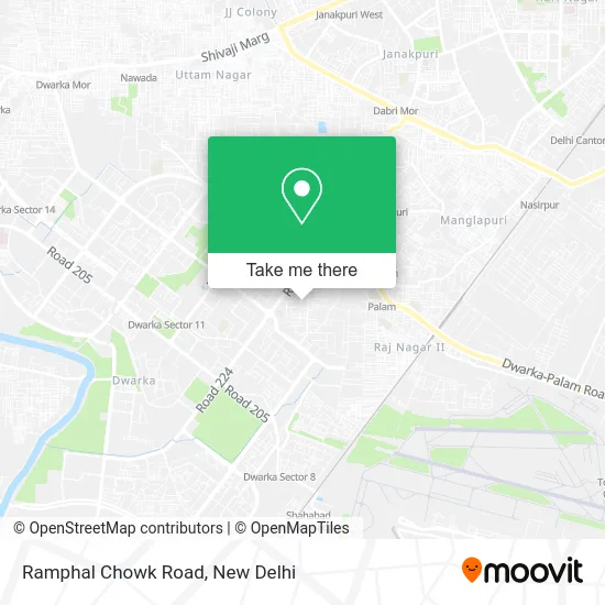 Ramphal Chowk Road map