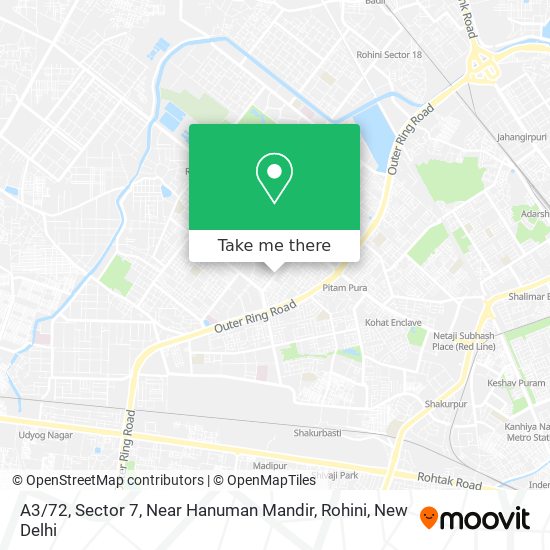 A3 / 72, Sector 7, Near Hanuman Mandir, Rohini map