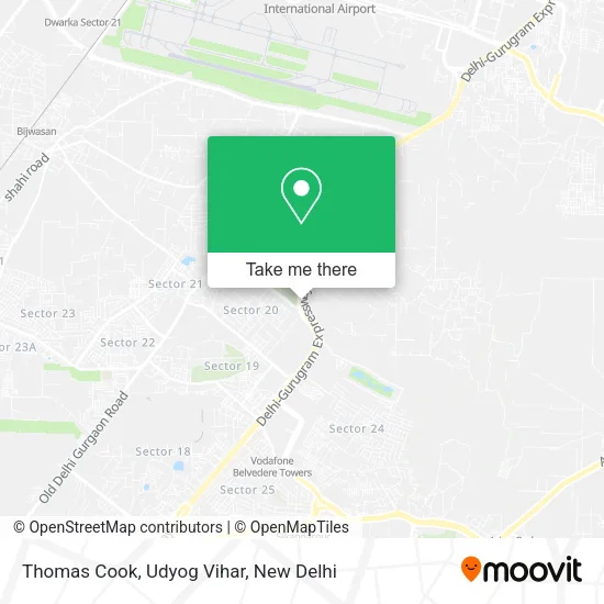 Thomas Cook, Udyog Vihar map