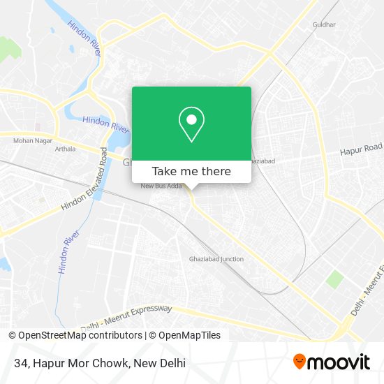 34, Hapur Mor Chowk map