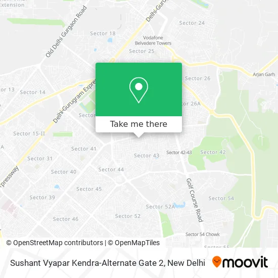 Sushant Vyapar Kendra-Alternate Gate 2 map