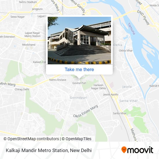 Okhla Metro Station Map How To Get To Kalkaji Mandir Metro Station In Delhi By Bus, Metro Or Train?
