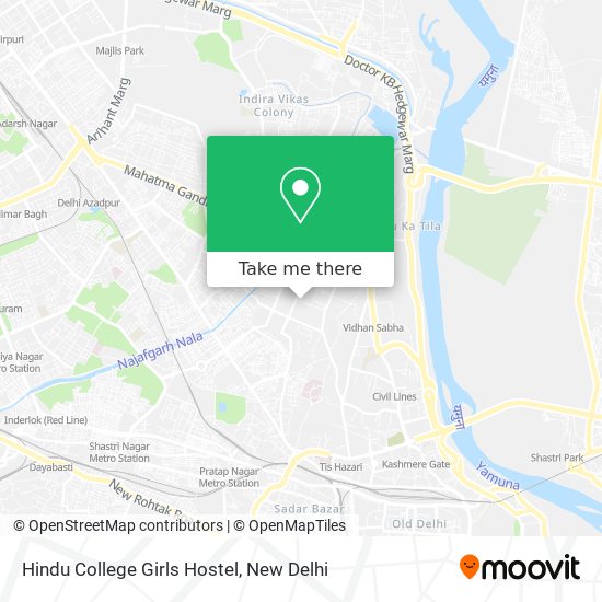 Hindu College Girls Hostel map