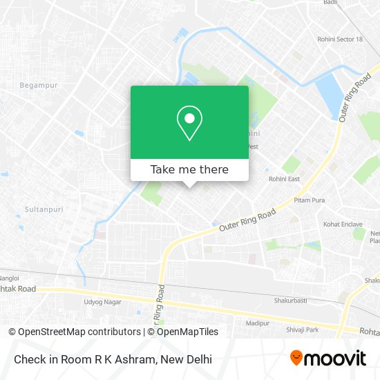 Check in Room R K Ashram map
