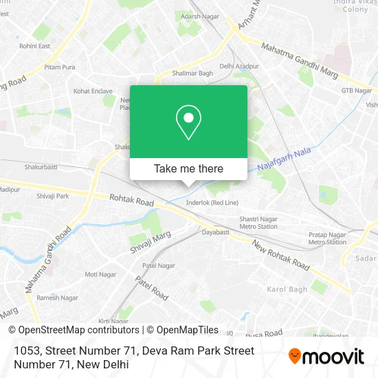 1053, Street Number 71, Deva Ram Park Street Number 71 map