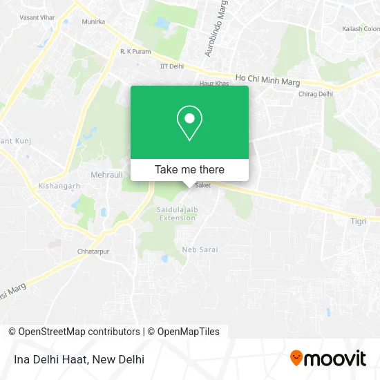 Ina Delhi Haat map