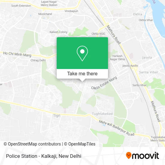 Police Station - Kalkaji map