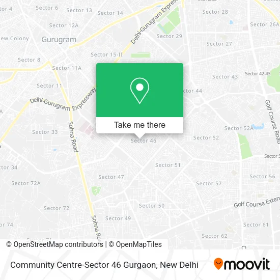 Community Centre-Sector 46 Gurgaon map