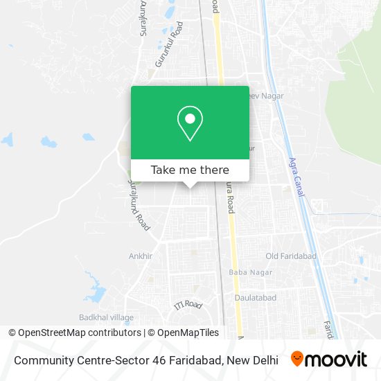 Community Centre-Sector 46 Faridabad map