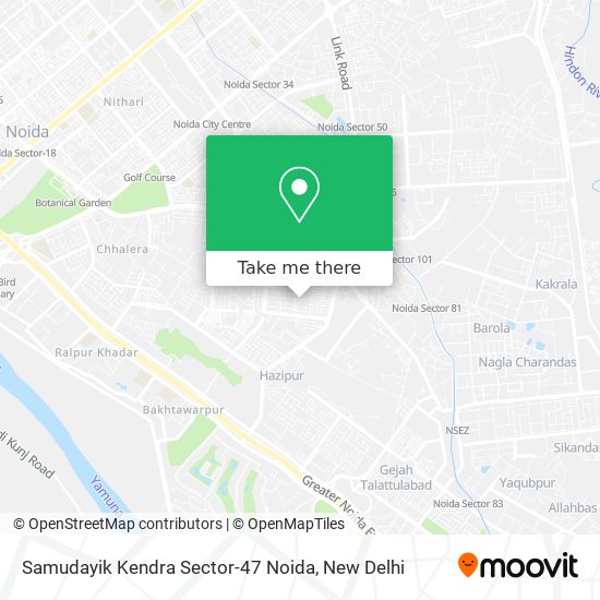 Samudayik Kendra Sector-47 Noida map