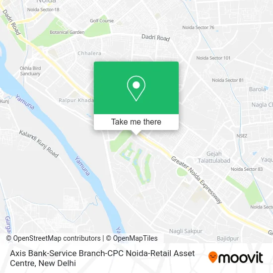 Axis Bank-Service Branch-CPC Noida-Retail Asset Centre map