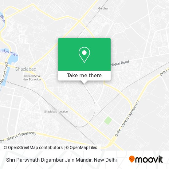 Shri Parsvnath Digambar Jain Mandir map