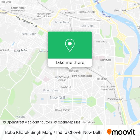 Baba Kharak Singh Marg / Indira Chowk map