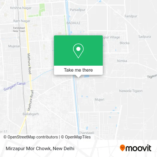 Mirzapur Mor Chowk map